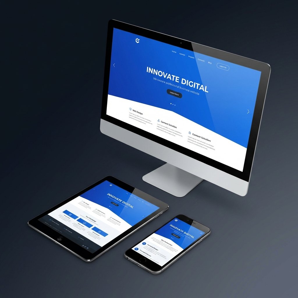 Preview multi-dispositivo de sitio web profesional